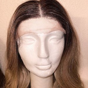 *** SOLD*****Human hair blend wig